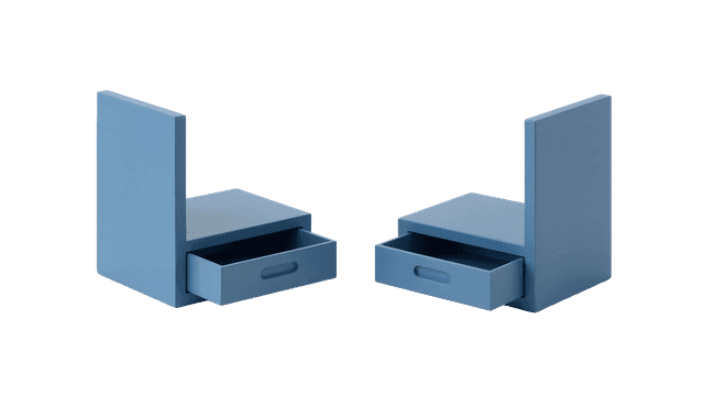 Bookend Set with Storage Compartment