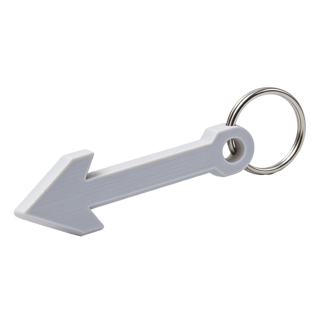 Modern Arrow Keychain