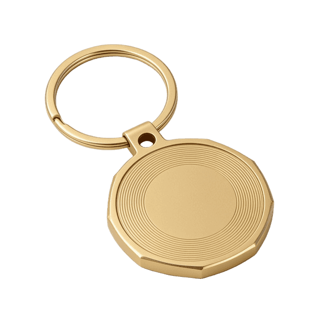Circular Token Keychain