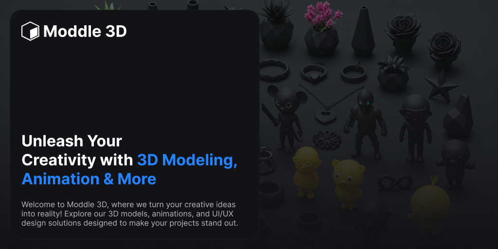 Moddle 3D | Unleash Your Creativity with 3D Modeling, Animation & More
